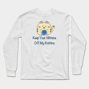 Kittens Knitting Long Sleeve T-Shirt